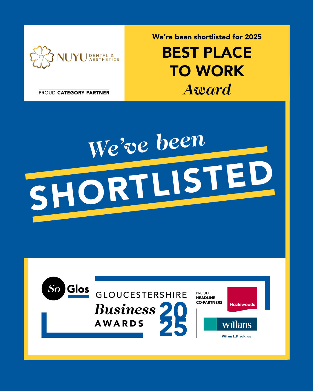 Soglos gloucestershire business awards 2025 best place to work shortlisted